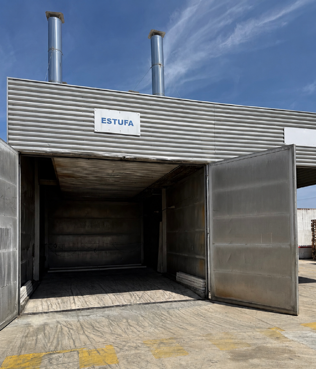 Estufa certificada ISPM-15 Exporpal